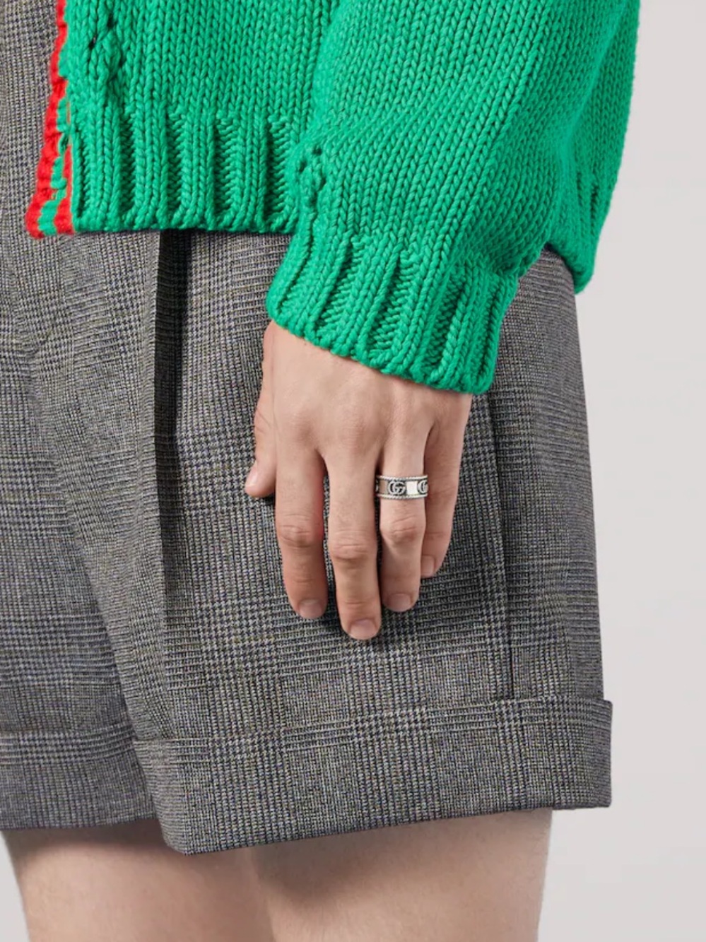 GUCCI MARMONT WIDE GG SILVER RING - Picture 3 of 5